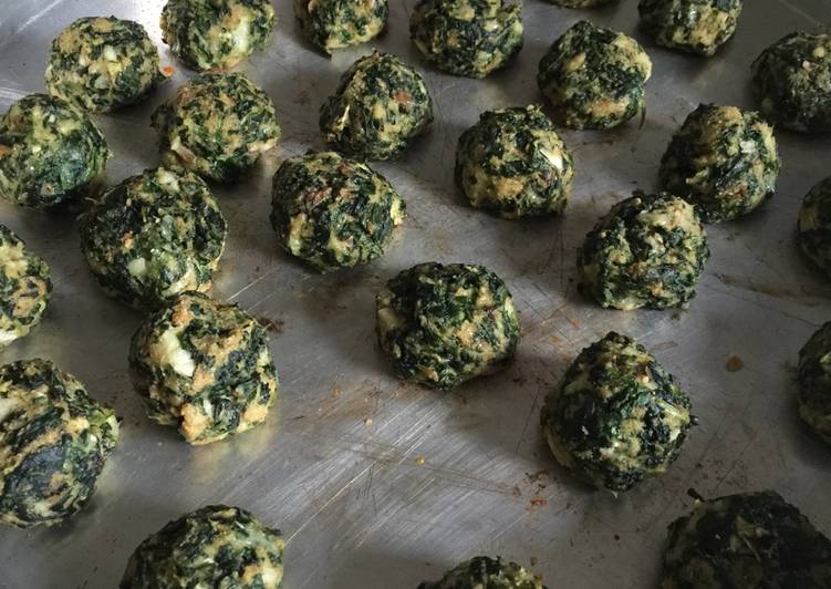 Mushroom spinach balls