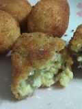 Croquetas de setas, calabaza y toque de queso grana padano