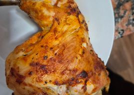 Pollo al limón y mostaza