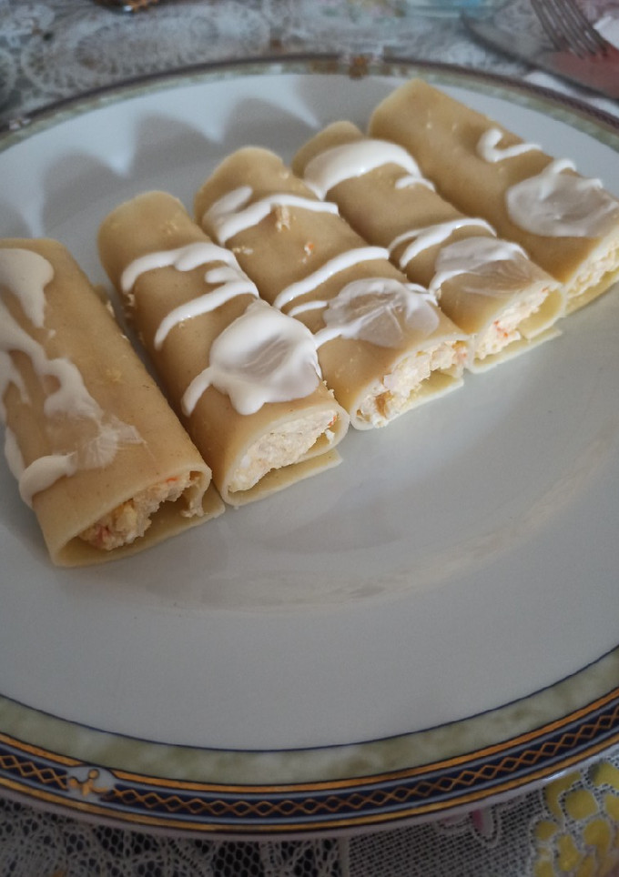 Una foto de Canelones fríos