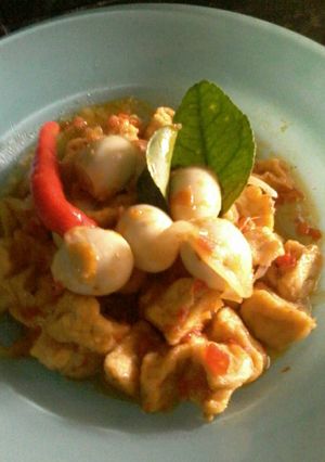 Foto resep Balado telur puyuh dan tahu
