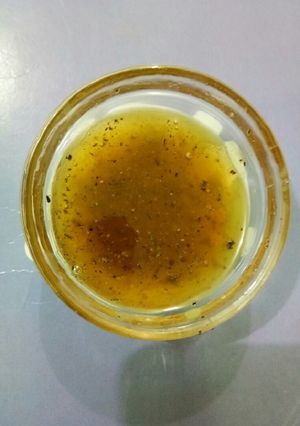 A picture of Homemade cough syrup.