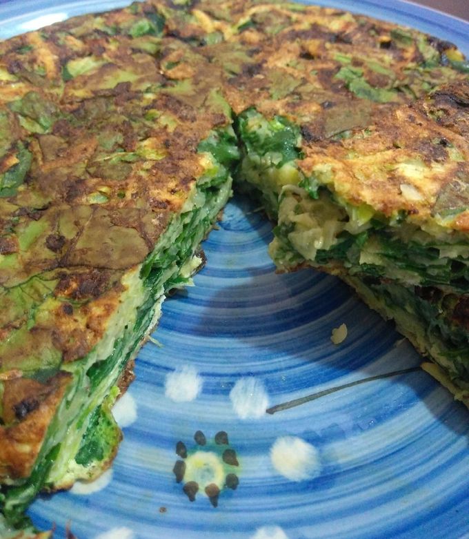 Una foto de Tortilla de verduras