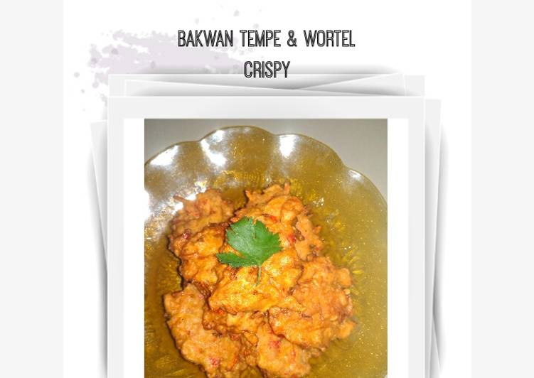 Bakwan Tempe&Wortel Crispy