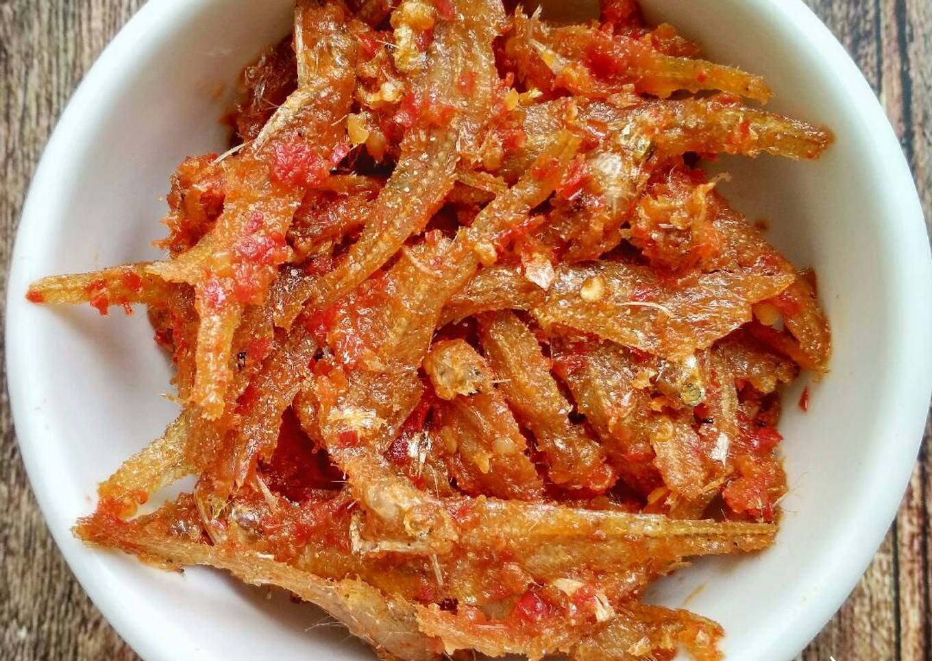 Balado Ikan Asin Bulu Ayam