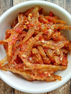 Foto resep Balado Ikan Asin Bulu Ayam