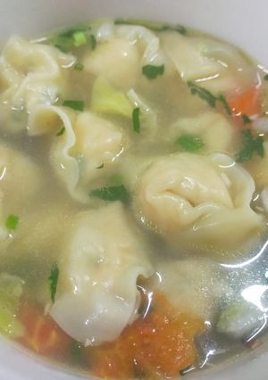 Foto resep 36. Sup Pangsit Sederhana