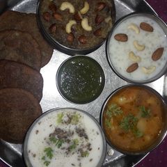 Astami navaratri special thali A picture of Astami navaratri special thali.