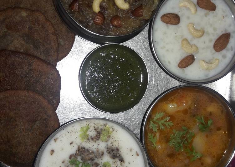 Recipe of Quick Astami navaratri special thali