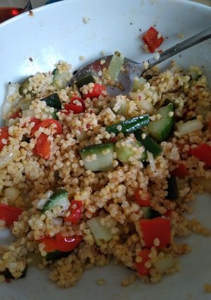 Una foto de Ensalada templada de mijo