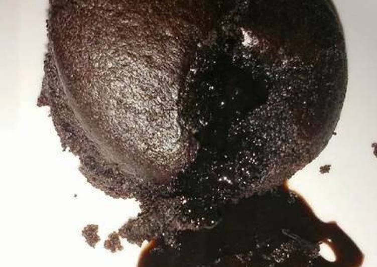 Recipe of Quick Choco Lava Cake (eggless)