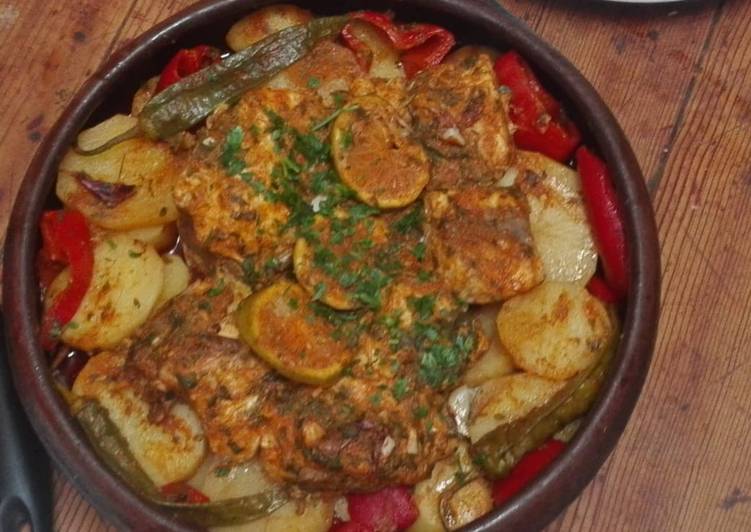 Recipe of Super Quick Moroccan "tagine" of fish