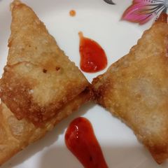 A picture of Homemade samosay.