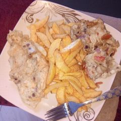 A picture of Chips and egg.