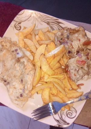 A picture of Chips and egg.