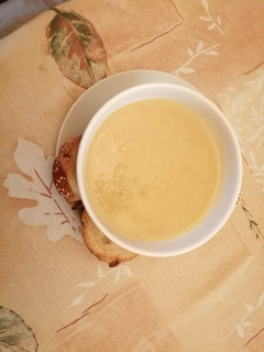 Una foto de Sopa de calabaza al curry
