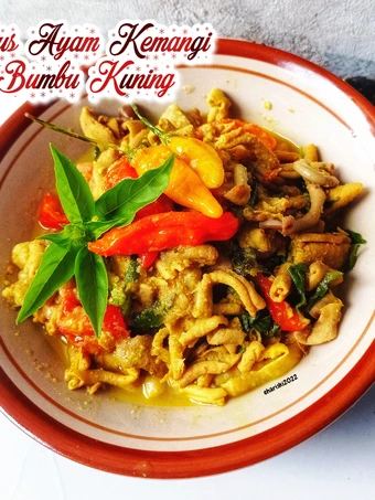 Cara Gampang Membikin Resep Usus Ayam Kemangi Bumbu Kuning yang Uenak Anti Ribet, Menggugah Selera