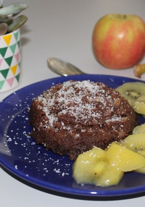 Une photo de Bowlcake banane / chocolat