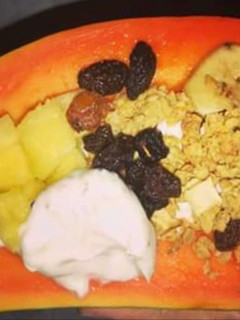 Una foto de Snack de papaya