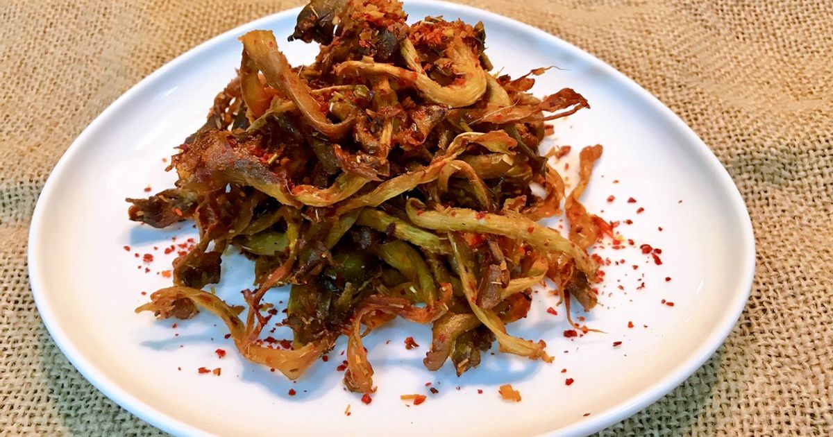 Khô nấm sả ớt (khô bò chay)