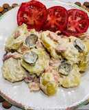 Ensalada tibia de papas al estilo alemán