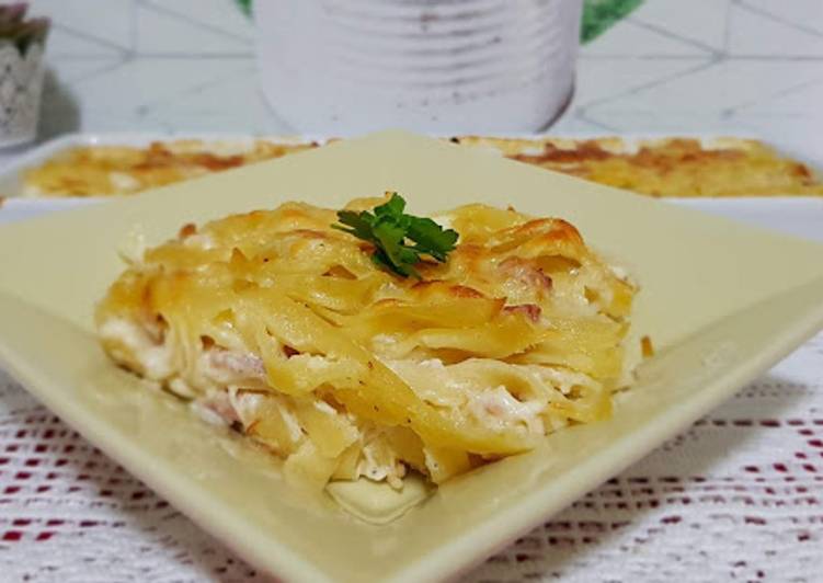 Massa gratinada com frango – Aproveitamentos