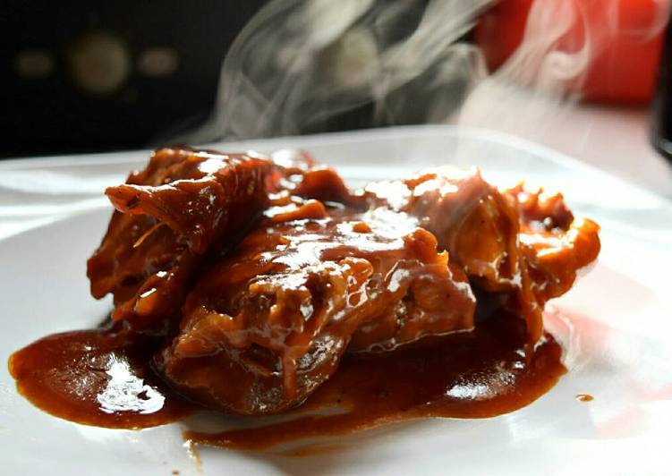 Steps to Prepare Super Quick Homemade Slow Cooker BBQ Ribs 🍖