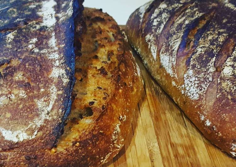 Pain aux céréales au levain