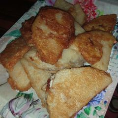 A picture of Yam in egg.