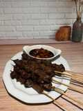 Sate Kambing Bumbu Ketumbar Sambal Kecap