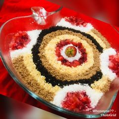 A picture of Whosayna’s Mocha Choc Mousse Carpet Pudding.