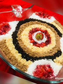 A picture of Whosayna’s Mocha Choc Mousse Carpet Pudding.