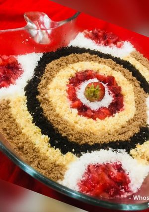 A picture of Whosayna’s Mocha Choc Mousse Carpet Pudding.