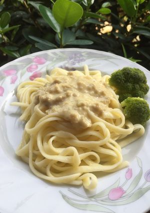 Foto resep Fetuccini Carbonara kesukaan si Kecil