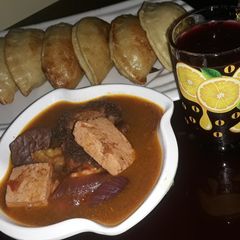 A picture of Tofu meets Offals.
