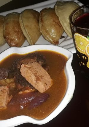 A picture of Tofu meets Offals.