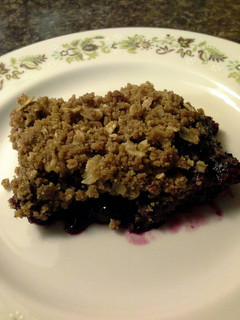A picture of Blueberry Crisp.