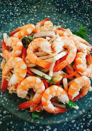 Hình của món Gỏi ngó sen.