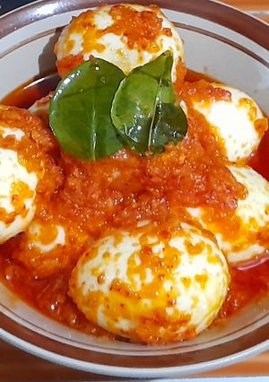 Foto resep Telur Balado tomat (tidak pedas)