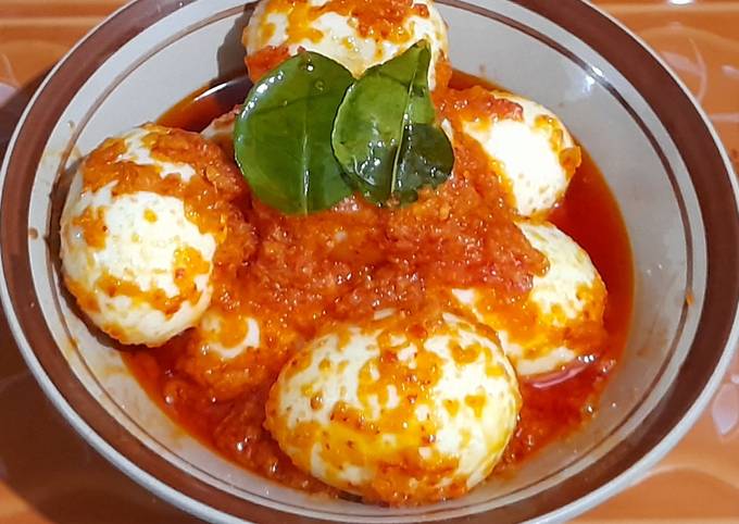 Telur Balado tomat (tidak pedas)