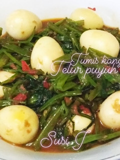 Foto resep Tumis kangkung telur puyuh