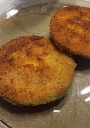 Una foto de Milanesa de Zapallito crunchy