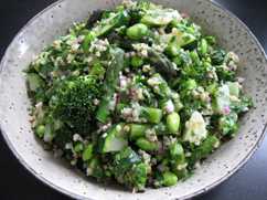 Tabbouleh & Green Vegetables Salad