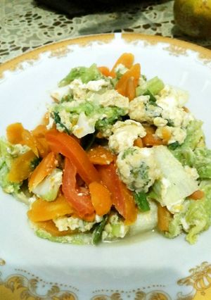 Foto resep Capcay kembang telor