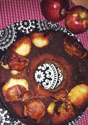 Una foto de Torta de manzana 🍎 invertida
