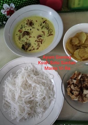 Foto resep Ayam Goreng Kuah Soto Santan