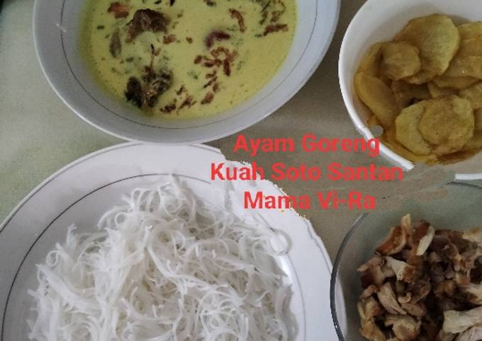 Ayam Goreng Kuah Soto Santan