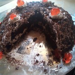 Eggless chocolate cake#baking contest A picture of Eggless chocolate cake#baking contest.