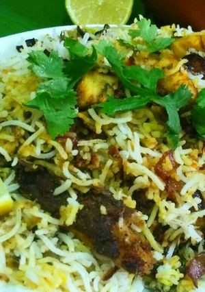 صورة لوصفة هامور برياني في فخار