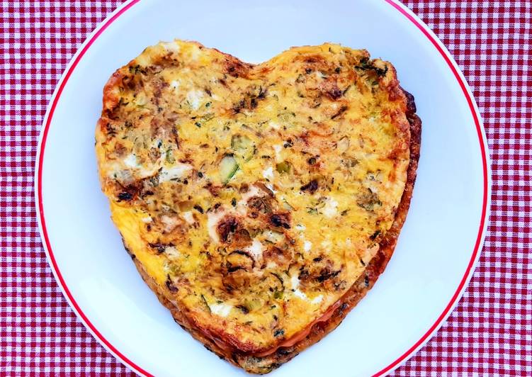 Doppio cuore di frittata farcita